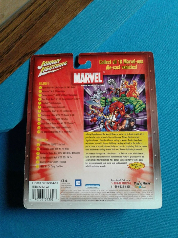 Johnny Lightning Marvel 1/64 The Amazing Spiderman 41 Willys #14 - Image 2 of 3