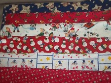 SNOWMAN winter CHRISTMAS Cotton QUILT Fabric U-PICK read INFO 1/2 yd BTHY