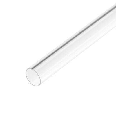 2pcs Clear Rigid PVC Pipe 3/8'' 9mm ID x 1.3ft 0.02'' Wall Round Tube Tubing