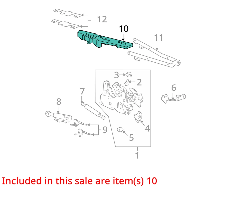 Pontiac G6 2006-2009 convertible techo rígido derecho bisagra cilindro 10108675 Foto 3 de 4
