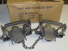 2 Bridger 3 Offset Dogless Foothold Traps Coyote Fox Trapping new sale