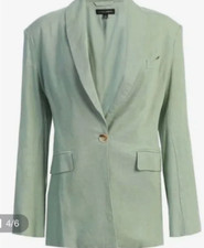 Women's J Lux Label Parker Jacket Oversize Sage Green Size M