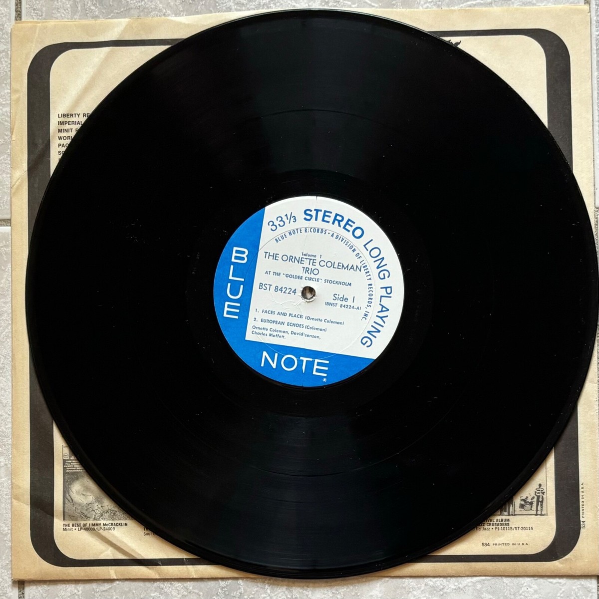 Ornette Coleman Stockholm 1・2 レコード The Ornette Coleman Trio at the “Golden Circle”, Stockholm, Vol. 1