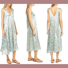 NWD DEFECT $398 Vince Floral Asymmetrical Shift Dress [ SZ XS ] #6153