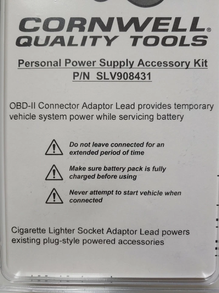 Cornwell Quality Tools Personal Power Supply Accessory Kit SLV908431 x33 - Image 4 of 4