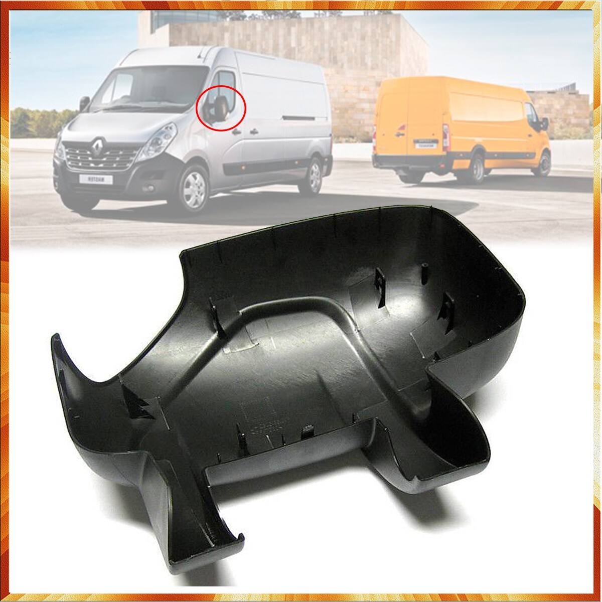 Coque R&eacute;troviseur R&eacute;troviseur Ext&eacute;rieur Gauche Pour Renault Master III 2010 | Compatible Opel Movano, Nissan NV400 | Noir ABS Coque R&eacute;troviseur Fiat Ducato