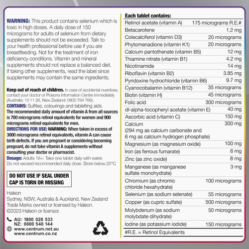 Centrum For Women 50+, Multivitamin with Vitamins & Minerals to Support Vitality - Picture 10 of 11