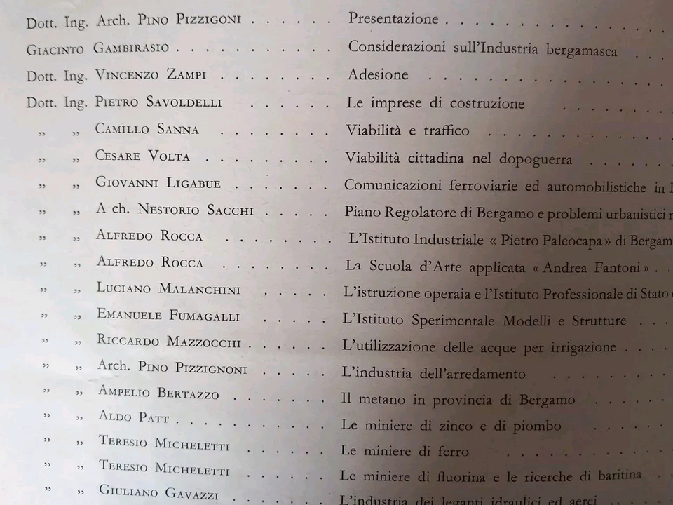 Libro. INGEGNERIA E INDUSTRIA In Terra Bergamasca 1952 - Immagine 4 di 4
