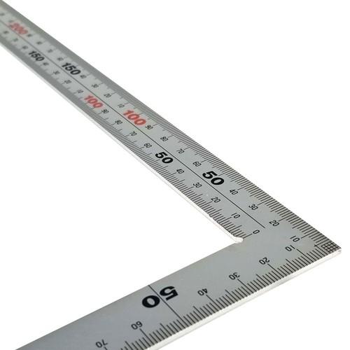 Shinwa 10405 Carpenters Square 500 x 250mm 6 Scale - Picture 5 of 7