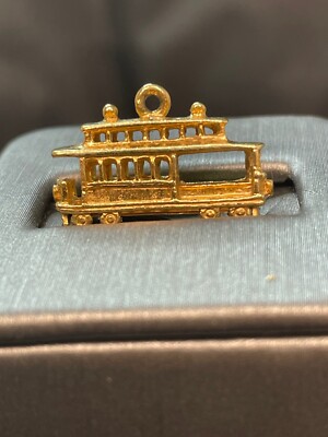 Vintage 14kt Yellow Gold ''San Fransisco Cable Car '' Charm/Pendant