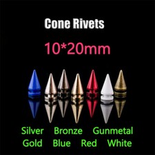 Screwback Studs Spike Cone Shape Rivets for Leather Coat Handbag Purses Clothing