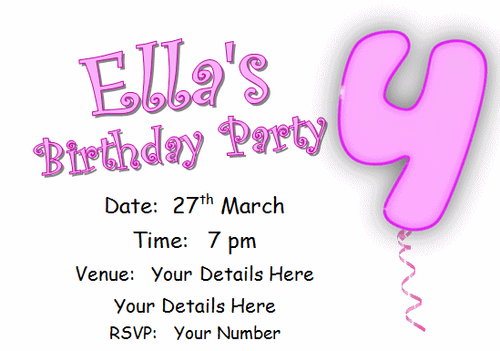 10 Personalised INVITATIONS, girls birthday party invite pink AGE8 cards eight - Picture 5 of 13