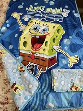 Nickelodeon SpongeBob 2010 Quilted Bedspread Crib Baby Blanket Comforter Set