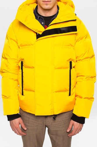 DSQUARED2 Men's Hooded Puffer Jacket Down Yellow Size 44 XS S71AN0218 S53352 172 - Picture 4 of 15