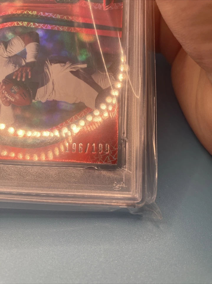 2020 Certified Jalen Hurts Rookie Patch /199 New Generation Mirror Red PSA 8 - Image 3 of 4