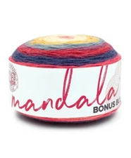 (1 Skein) Lion Brand Yarn 125-246E Mandala Bonus Bundle Yarn, Satyrs