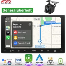 ATOTO F7WE 9Zoll Autoradio GPS Navi Wireless Carplay Android Auto Rückfahrkamera