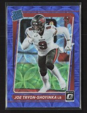 2021 Donruss Optic Blue Scope Rated Rookie Joe Tryon-Shoyinka RC #255 Tampa Bay