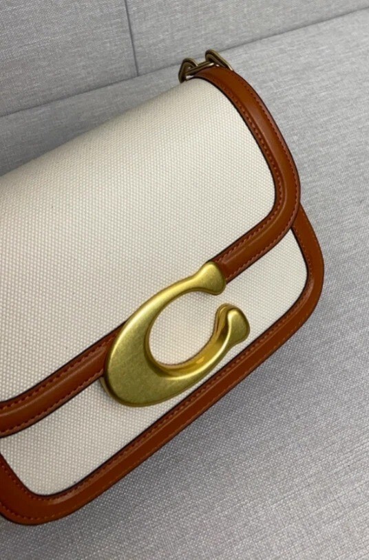 COACH Crossbody Bag Idol Bag Salt Stone CR671 Outlet New leather