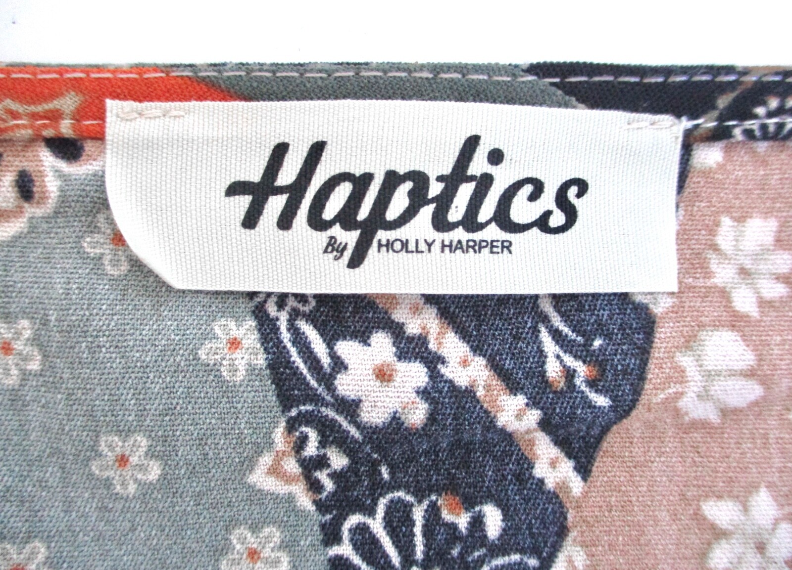 Haptics Holly Harper Patchwork Print Peasant Dres… - image 7