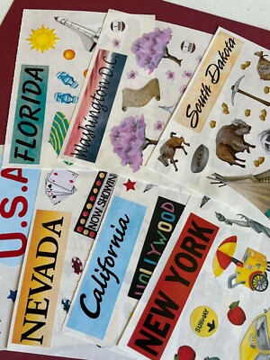 Creative Memories - 4'' x 5'' Block Sticker Sightseeing USA | Europe | Canada