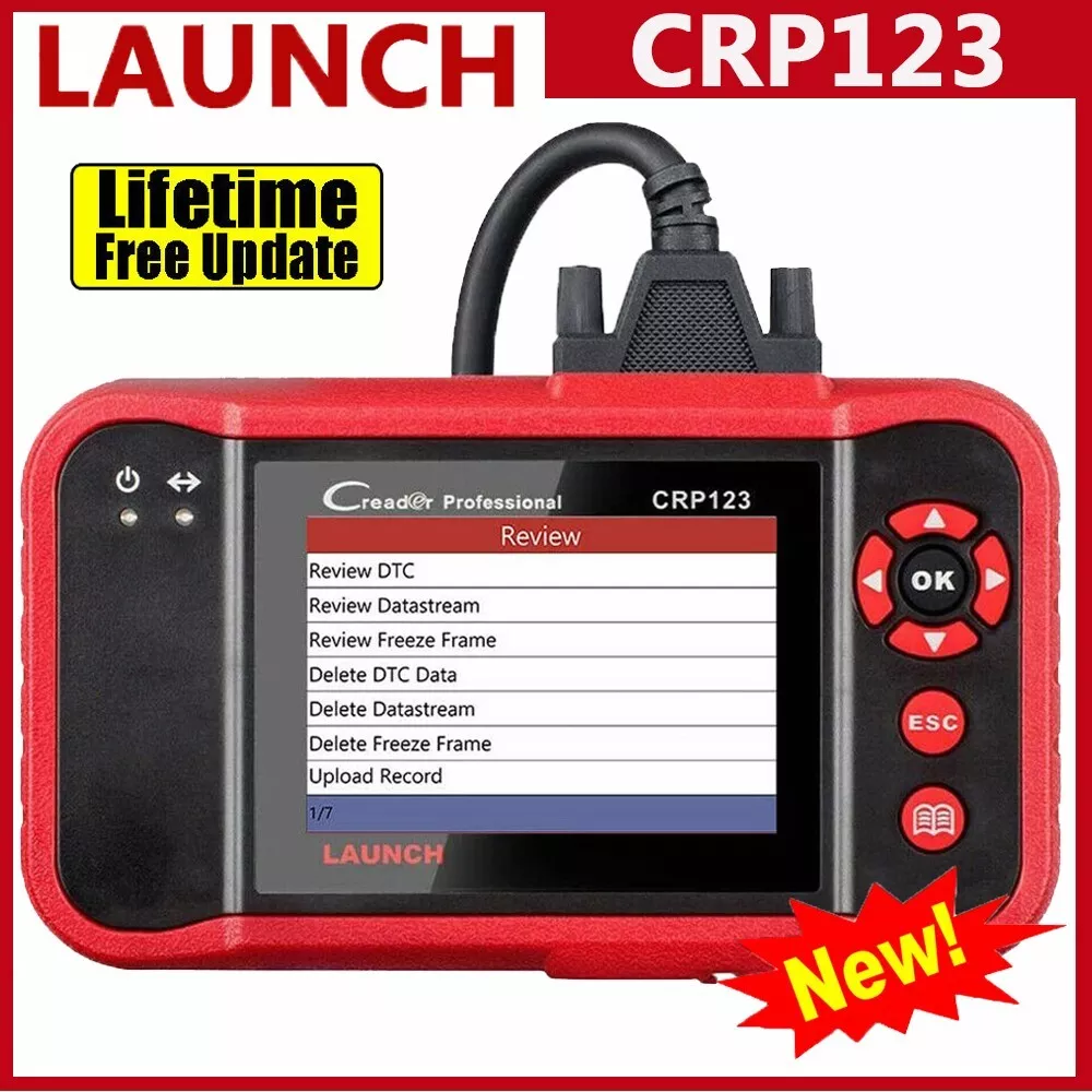 LAUNCH CRP123 OBD2 Scanner, Engine/ABS/SRS/Transmission Code Reader Car  Diagnostic Scan Tool, Full OBDII Modes Automotive Scanner, Live Data Stream