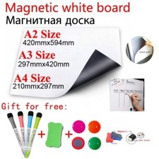 Magnetic White Board A2 Size Fridge Sticker Memo Board Weekly Planner Calendar