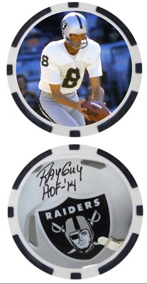 RAY GUY - OAKLAND RAIDERS - POKER CHIP ***SIGNED***