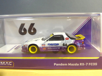 Tarmac Works - WHITE / PURPLE - PANDEM MAZDA RX-7 FC3S | eBay