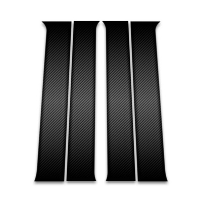 4pc Carbon Fiber Pillar Post Trim fits 2005-2012 Nissan Pathfinder
