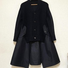 Sacai 2023 M Docking Cardigan Coat Nylon Cotton Polyester Excellent Condition