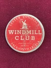RARE Peace Silver Sticker $1 Lester Tyndall's Windmill NiteClub J'ville, Florida