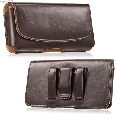 Universal Cell Phones Pouch Case Horizontal PU Leather Holster With Belt Clip