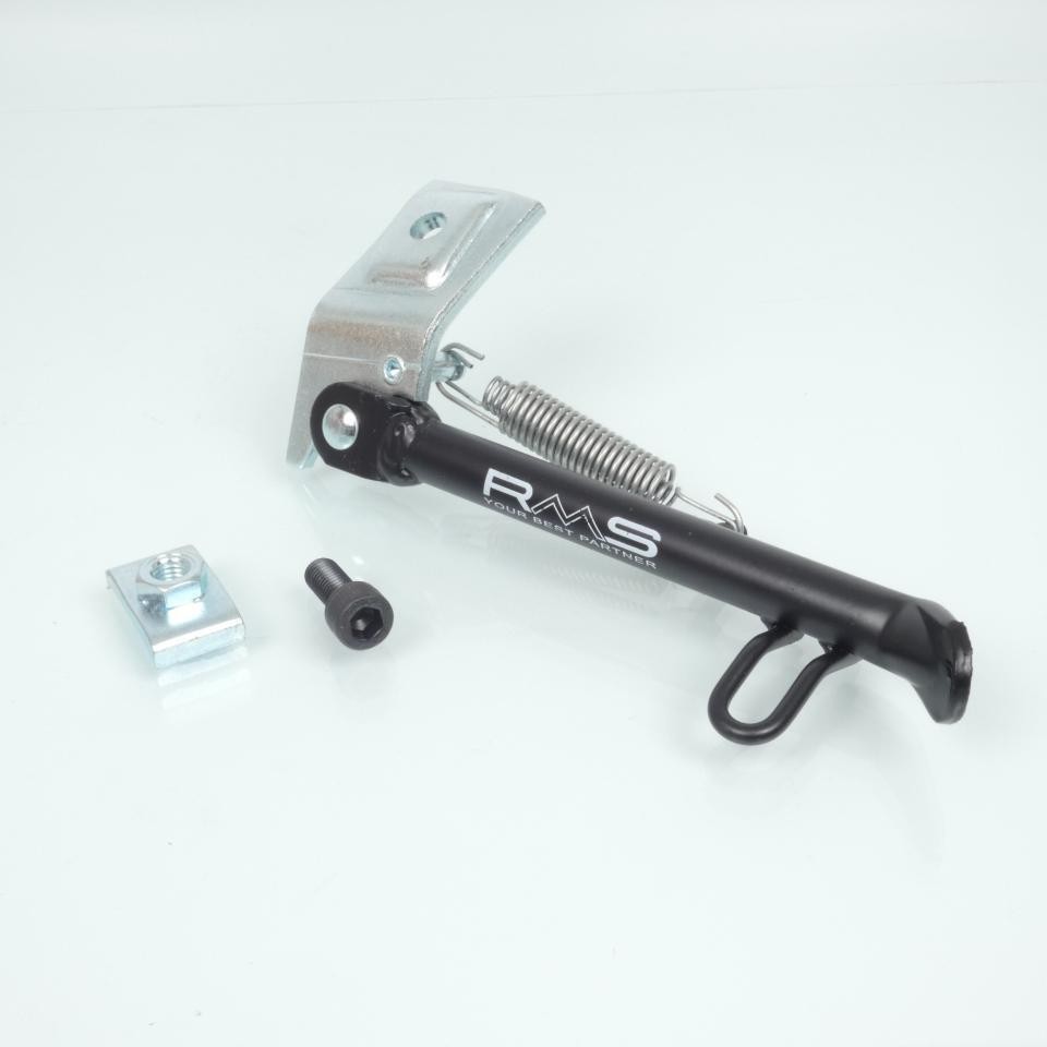 Béquille latérale RMS pour Piaggio Zip 50 2T Scooter - Noire 17.5cm
