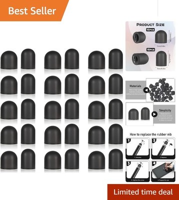 30 Pcs Silicone Stylus Pen Tips - Universal Nibs for Smooth Touch Screen Use
