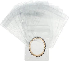 Stockroom Plus 100 Pack Clear Plastic Bags for 3.5 x 5.1 Inches, clear 