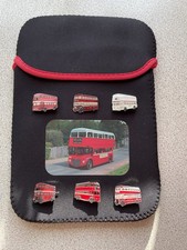 DoubleDecker Bus 6x Pin Badges Ribble British Leyland Atlantean AEC Routemaster