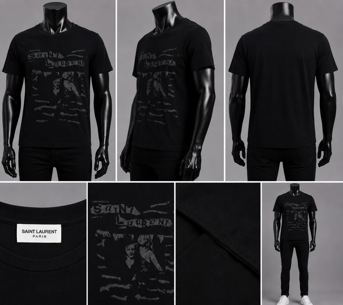 Ysl Logo Shirt In Men's T-Shirts for sale | eBay