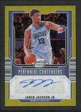 2023-24 JAREN JACKSON JR 04/10 AUTO PANINI CONTENDERS OPTIC GOLD PERENNIAL