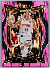 2025 Panini Select WNBA LUCY OLSEN Pink Flash Prizm RC #40 Mystics
