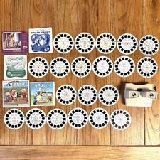 Lot of 20 View Master Reels Snoopy Peanuts Tom Corbett Dinosaurs Barbie  Viewer