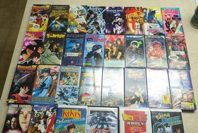 Lot 30 ANIME VHS Street Fighter Dragonball Gundam Tekken Shadow Skill Fist North
