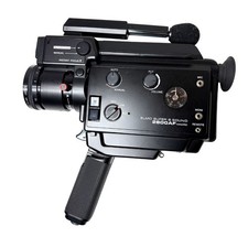 Elmo 2600-AF Super 8 Sound Movie Camera Macro Lens Powers On From Japan