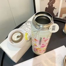 Starbucks 17 oz romantica tazza thermos in acciaio inox per auto - design fiori di ciliegio