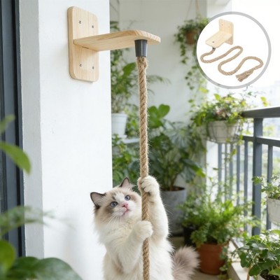 Katzenkletterseil, 1,8 cm x 1,3 m, aus natürlichem Sisal, zur Decken- und