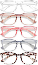 Blue Light Glasses for Woman Men  99 Blocking 5 Pack Mix Color-1