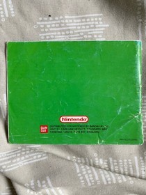 Original INSTRUCTIONS ONLY Nintendo NES - Nintendo World Cup