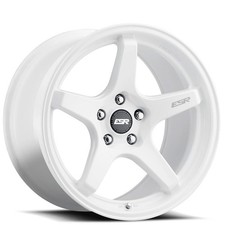 18x9.518x10.5 Esr Wheels Ap5c Gloss White Jdm Style Rims 4pcs A1