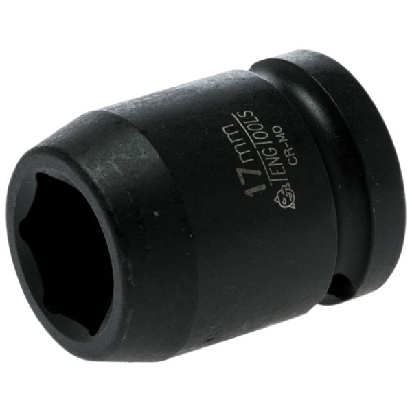 Teng Impact Socket Hexagon 6-Point 1/2in Drive 17mm
