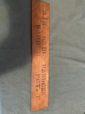 Vintage Air Raid Warden Wood Sign Plaque 